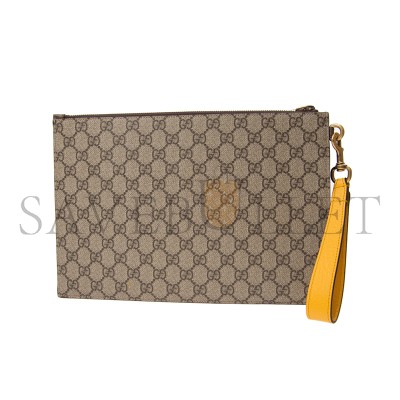 GUCCI GG SUPREME TIGER CLUTCH 473956 K9GOT 8861 (30.5*21*1.5cm)